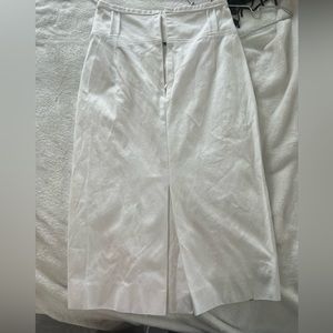 burberry white pencil skirt